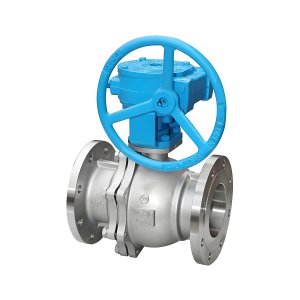 Q341F-16P DN50，DN100不銹鋼渦輪法蘭球閥